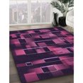 thumbnail image 3 of Ahgly Company Tapis Rond Lavable en Machine Intérieur Transitionnel Lys Violet, 8 Pieds Rond, 3 of 7