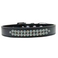 thumbnail image 1 of Collier Deux Rangées Ab Cristal Taille 18 Chien Noir, 1 of 1
