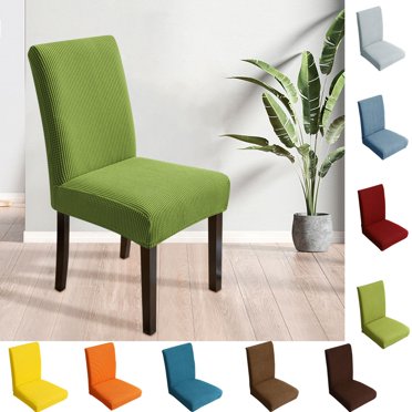 Bowayaoa Elastic Dining Chair Covers Set of 4, Universal Stretch Conjoined Chair Slipcovers, Washable Spandex Couch Seat Covers for Kitchen, Office, Hotel, Thickened Furniture Protector