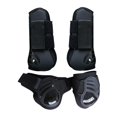 thumbnail image 2 of jinwen Horse Tendon Fetlock Boots (Set Of 4)Horse Jumping Leg Protection for Riding Black M, 2 of 9