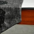 thumbnail image 3 of Le HomeCentric décoratif gris Chemin de Table 16 Pieds' x 108 Pieds' Grudge Foil perlé Damas & pompons tissu en daim, 3 of 3