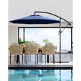 thumbnail image 2 of Parasol Déporté de 10 Pi pour Patio, Grand Parasol de Patio, Parasol Extérieur Déporté à Base en Croix, Levage à Manivelle et Inclinaison Infinie, Protection UV, Résistant à la Décoloration pour Cour Arrière, Jardin, Piscine, 2 of 6