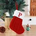 thumbnail image 3 of zanvin Christmas Decor, Cute Letters Christmas Stocking Decoration Christmas Tree Pendant Christmas Style Wool Knitted Socks Decoration Props, Christmas Gifts, 3 of 3
