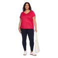 thumbnail image 2 of George Women's Plus V-Neckline Tee, 2 of 6