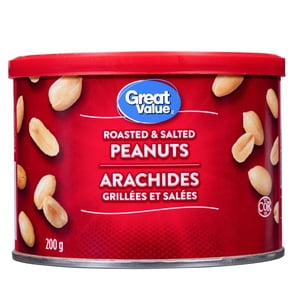 Great Value Roasted & Salted Peanuts 200 g