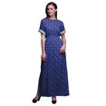 thumbnail image 1 of Bimba Robe Longue en Rayonne à Feuilles de Thé pour Femmes, Style Bohème, Plage, Cocktail, Fête, Maxi, Fendue - XX-Grand, 1 of 6