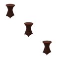thumbnail image 4 of ZheElen Easy Care Stretch Round Tablecloth Versatile And Environmentally Friendly light brown 3Set, 4 of 6