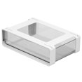 thumbnail image 1 of Boîte de Rangement sous Bureau, Organisateur de Tiroir sous Armoire, Organisateur de Rangement en Plastique pour Armoire de Cuisine, Accessoires d'Armoire, (Couleur : Grand Blanc), 1 of 8