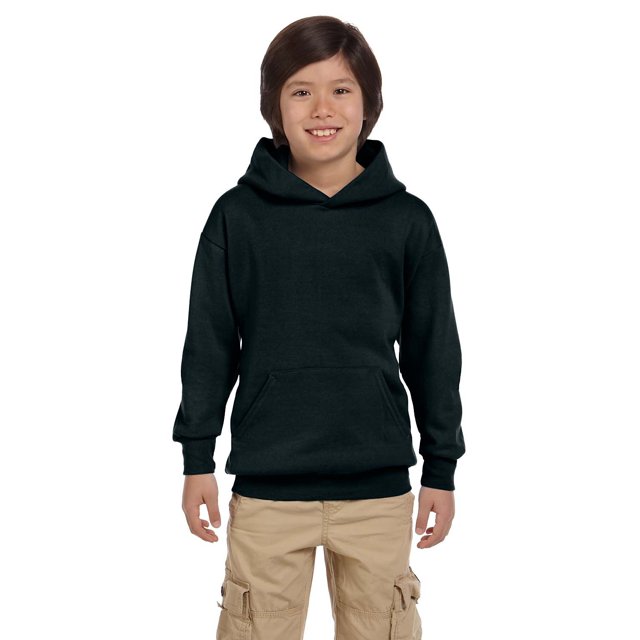 Hanes Big Boys Ribbed Waistband EcoSmart Pullover Hoodie
