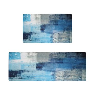 Giyblacko Carpet Door Mats Kitchen Rugs And Mats Set Of 2 Cushioned Anti Fatigue Kitchen Floor Mat Non Slip Waterproof Kitchen Rug Set Comfort Standing Mats