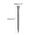 thumbnail image 2 of Unique Bargains 2pcs Masonry Chisel for Rock 14.8 Inch Flat End High-Carbon Steel Rock Concrete Mortar Stone Chisel Brick Chisel, 2 of 5