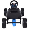 thumbnail image 4 of Costway Xmas Gift Go Kart Kids Ride On Car Pedal Powered Car 4 Wheel Racer Toy Stealth Outdoor, 4 of 8