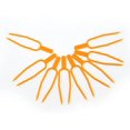 thumbnail image 2 of Jinsinto Setaria Viridis 100Pcs Stolon Fixing Clips Plant Clips Garden Tool Stolons Accessory Strawberry Fork Farming Clip Plant Support, Orange, 2 of 5