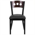 thumbnail image 4 of Flash Furniture Hercules Upholstered Dining Chair in Walnut and Black, 4 of 4