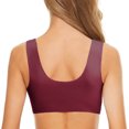 thumbnail image 2 of Kcodviy Womens No Steel Ring Women Bras Plus Size Front Close French Womens Front Close No Wire Bra T Back Plus Pack of Bra Size Seamless Unlined Bra for Large Bust, 2 of 5
