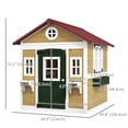 thumbnail image 3 of Outsunny Playhouse for Kids, Outdoor Wooden Playhouse for Backyard, 3 of 8