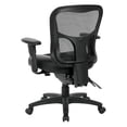 thumbnail image 2 of ProGrid High Back Manager Office Chair with Black Leather and Mesh Seat, 2 of 9