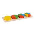 thumbnail image 4 of Milaget Geometric Shape Puzzle Matching Puzzle for Children Boys Girls Birthday Gift Round, 4 of 9