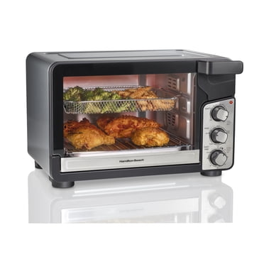 Hamilton Beach Easy View XL Toaster Oven with Sure-Crisp Air Fry, 6 Slice Capacity, 1760 Watts, Stainless Steel, 31460JC