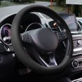 thumbnail image 1 of 15 Inch Steering Wheel Covers, Microfiber Leather and Viscose, Odorless Breathable Anti-Slip Car Steering Wheel Protector Compatible with Most Makes and Models of Cars and Trucks, Black, 1 of 7