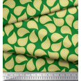 thumbnail image 3 of Soimoi Green Viscose Chiffon Fabric Artistic Leaves Print Fabric by the Yard 42 Inch Wide, 3 of 3