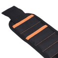 thumbnail image 3 of TFixol Bracelet Magnétique Robuste pour Électriciens et Charpentiers - Conception à Aimants Multi-Rangées, Polyester Durable, Support pour Clous et Vis, Orange, 3 of 6