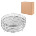 thumbnail image 3 of 3Pcs Air Fryer Rack Air Fryer Tray Dehydrator Rack Chips 3 Layer Roasting Basket round 20cm, 3 of 9