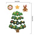 thumbnail image 3 of ZheElen Christmas Static Sticker Fridge Window PVC Decal Home Office Shop Self-adhesive Decoration, Christmas Tree, 3 of 6
