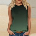 thumbnail image 2 of Plebaso Débardeurs pour Femmes 2025 Sans Manches Col Rond T-Shirts Décontractés Imprimé Dégradé Blouses d'Été, 2 of 4