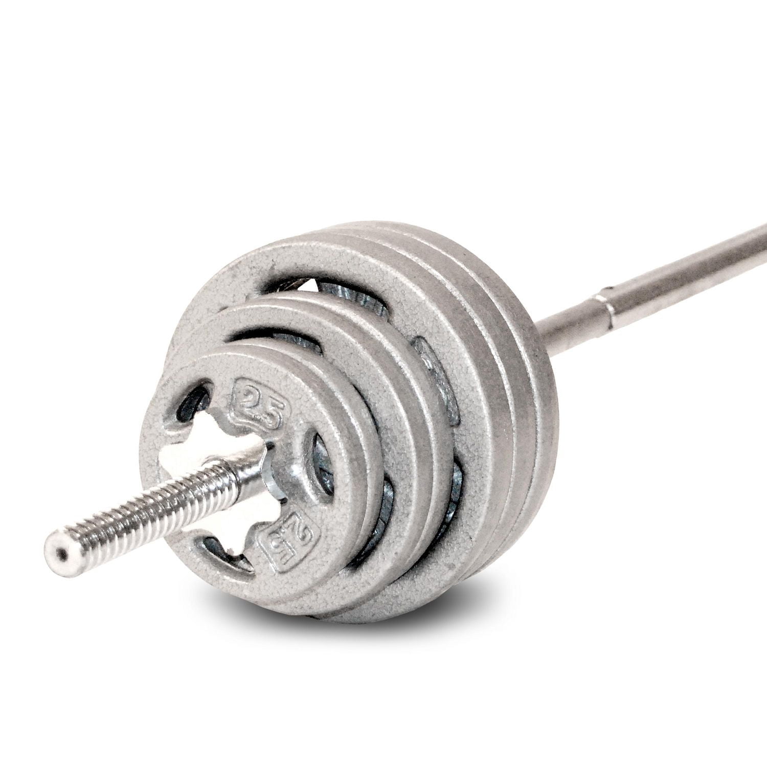 Plaque de préhension standard en fonte CAP Barbell, 1 pouce, 25 lb, simple, grise