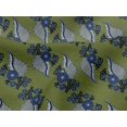 thumbnail image 4 of oneOone Viscose Jersey Fabric Leaves Block Print Fabric BTY 60 Inch Wide, 4 of 5