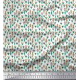 thumbnail image 1 of Soimoi Polyester Crepe Fabric Vase & Floral Small Printed Craft Fabric by The Yard 42 Inch Wide, 1 of 3