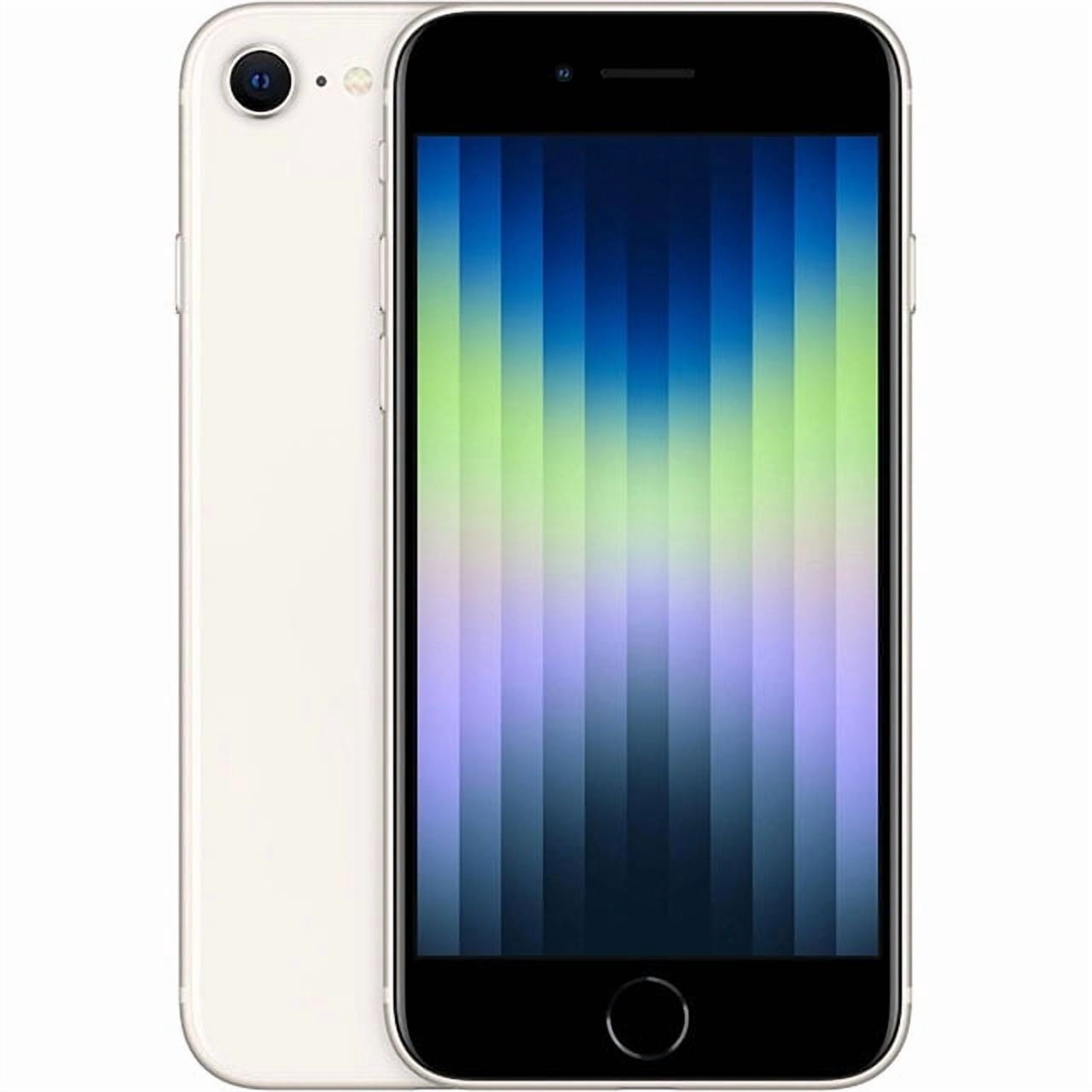 Refurbished Apple iPhone SE (3rd Gen) A2595 (Fully Unlocked) 64GB Starlight (Grade A+)