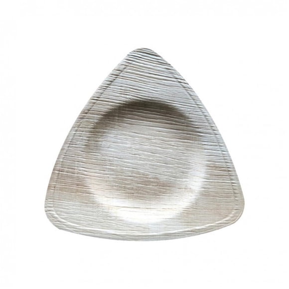 6” Triangle Plate | Bio Mart Areca Palm Leaf | Natural, Eco-friendly, Heavy Duty, Re-usable, Backyard Compostable Biodegradable, Disposable supply |Theme Party, Wedding late | Pack of 10, 50 or 100