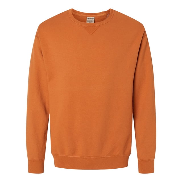 Hanes Mens Big ComfortWash Garment Dyed Fleece Sweatshirt, M, Texas Orange