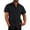 Black, variant on fartey Cotton Linen Shirts for Men Casual Breathable Button Down Tops with Pockets Short Sleeved T Shirt Baggy Fit Solid Color Lapel Top Lightweight Soft Beach Tee Shirts, S-5XL