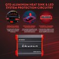 thumbnail image 3 of Crunch 2000W Adjustable 12dB Ground Pounder Car Amplifier, GP-2000.2, Black, 3 of 10