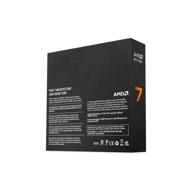 AMD Ryzen 7 9700X - 3.8 GHz - 8-core - 16 threads - 32 MB cache