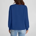 thumbnail image 4 of Chandail en Molleton Ultra Doux Texturé pour Femmes Col Rond Manches Longues Tuniques Blouses avec Poches Confort Décontracté Athlétique Chandail Blouses Tenues Automne Hiver, 4 of 7