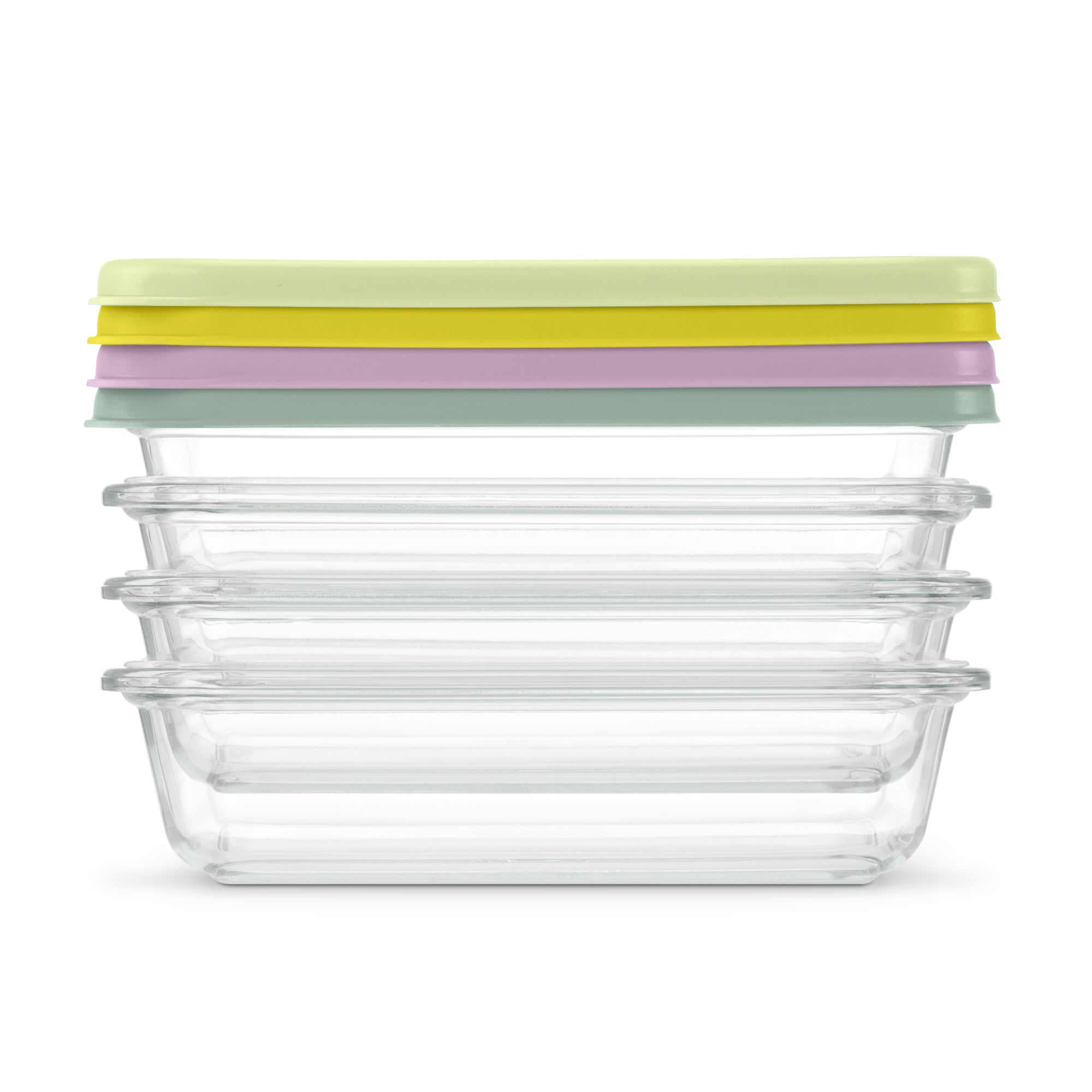 Ello Everyday 4.5 Tasses Ensemble de Préparation de Repas en Verre de 8 Pièces