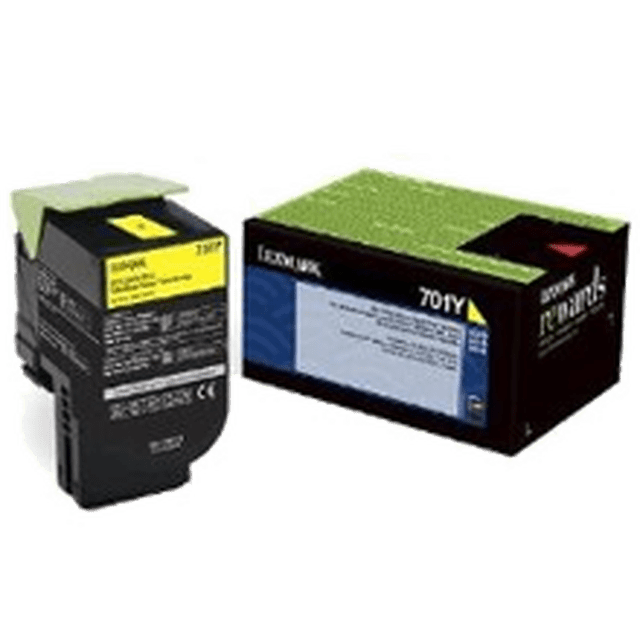 Cartouche de Toner Laser LEXMARK 70C10Y0 Jaune pour LEXMARK / IBM CS-410DN
