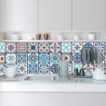 thumbnail image 2 of MAWCLOS Decals Peel And Stick Tile Sticker Backsplash Tiles 24 Pack Removable Wall Stickers PVC Floral Moroccan Waterproof DIY Style 1 5.91x5.91"/15x15cm, 2 of 8