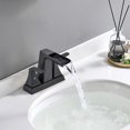 thumbnail image 3 of Robinet de Salle de Bain à Bec Cascade Centerset avec Ensemble de Drainage, 3 of 5