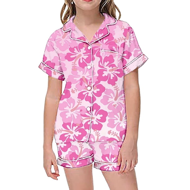 short sleeve cute piece pajamas