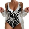 thumbnail image 1 of FhsagQ Ensembles de Maillots de Bain pour Femmes Plus Maillots de Bain Imprimés Monokini Maillots de Bain Col en V Maillots de Bain Ensembles de Maillots de Bain Transparents pour Femmes Jeu de Rôle Noir TG, 1 of 4