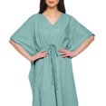 thumbnail image 4 of Moomaya Caftan de Plage, Paréo de Bikini, Robe Longue Maxi Caftan pour Femmes - 2TG-3TG, 4 of 6