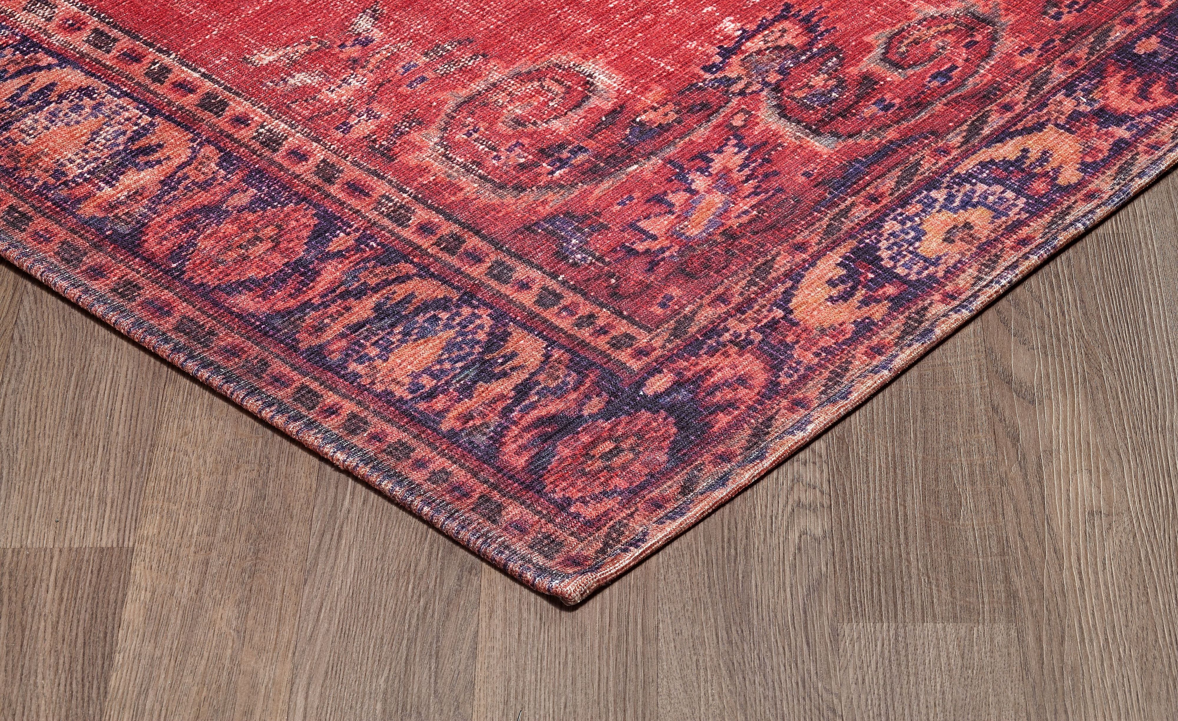 Tapis d'Intérieur Lavable Sparx pour Salon, Entrée, Chambre, Chambre d'Enfant, 2 Pi 3 Po x 3 Pi 9 Po