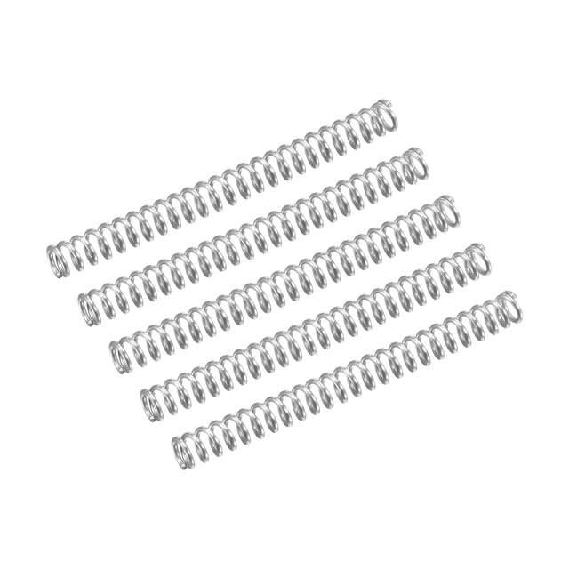 Unique Bargains Compression Spring, 5 Pack 304 Stainless Steel, 2mm OD, 0.3mm Wire, 20mm Length