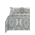 thumbnail image 1 of Gouchee Home Rome Quilt Set – Queen Size Blue 3-Piece Bedding Set, Cotton Prewashed Quilt with Elegant Medallion Pattern, Lightweight All-Season Bedspread & Matching Pillow Shams, 1 of 2