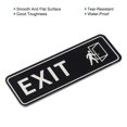 thumbnail image 4 of Unique Bargains EXIT Sign 9'x3' Self Adhesive Door Sticker Mounting Strip Black, 4 of 6